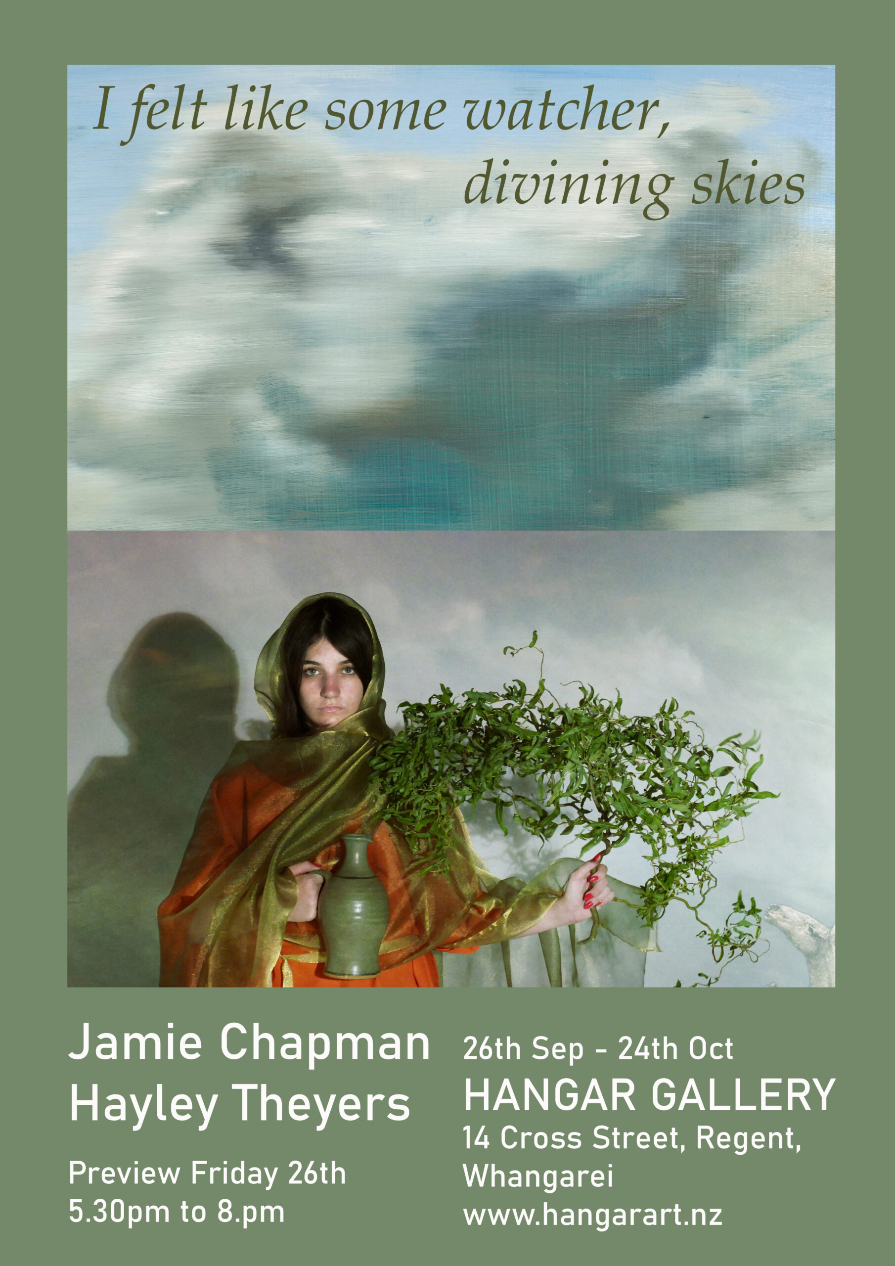 Jamie-Chapman-Hayley-Theyers-Exhibition-Divining-skies-Hangar-gallery-Whangarei-events