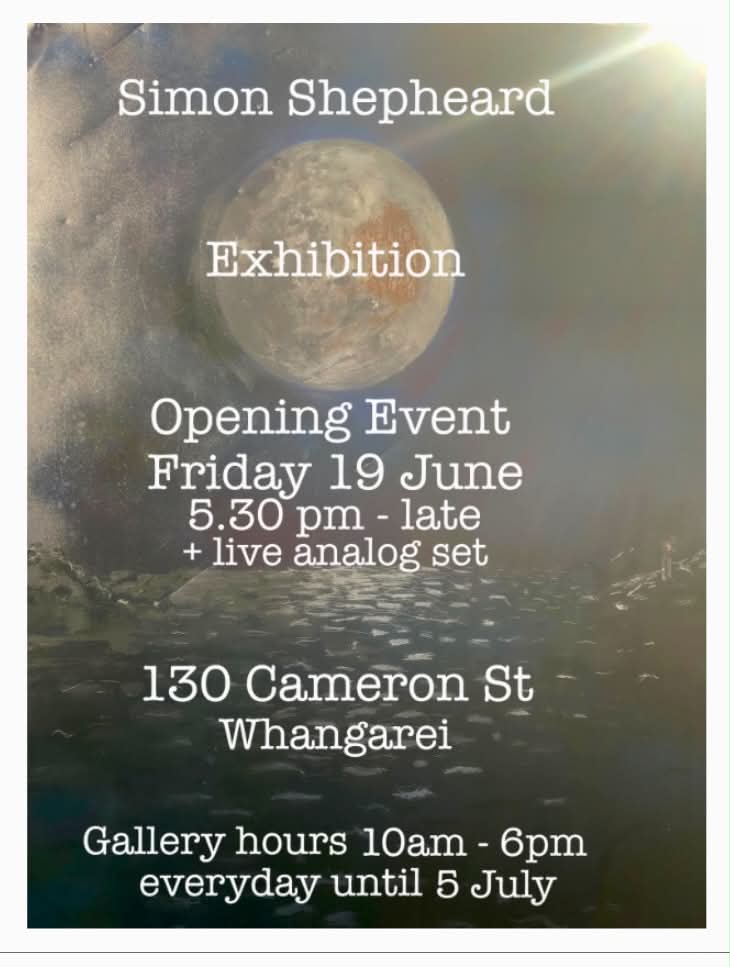 Event poster for exhibition opening
